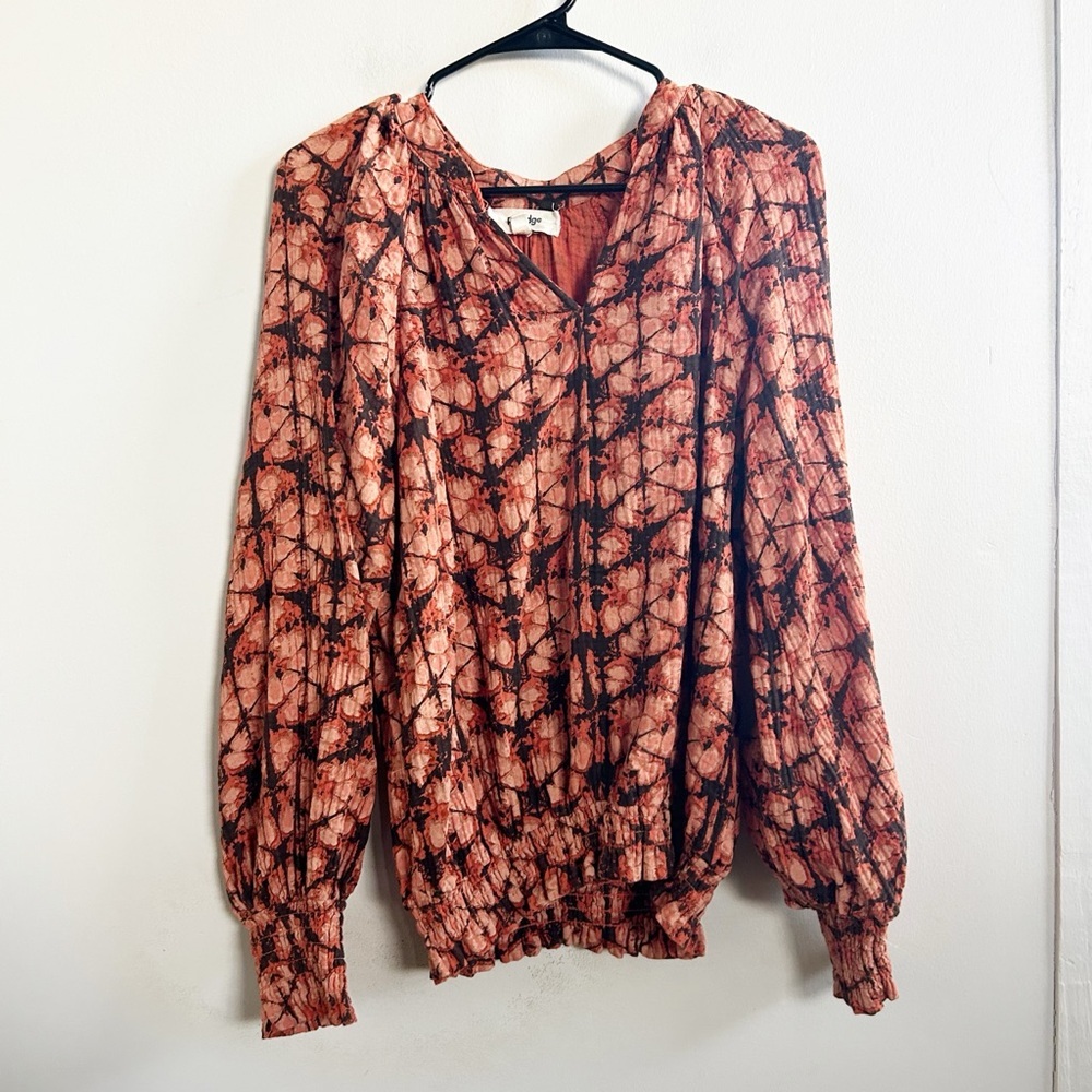 Anthropologie porridge tie dye blouse medium